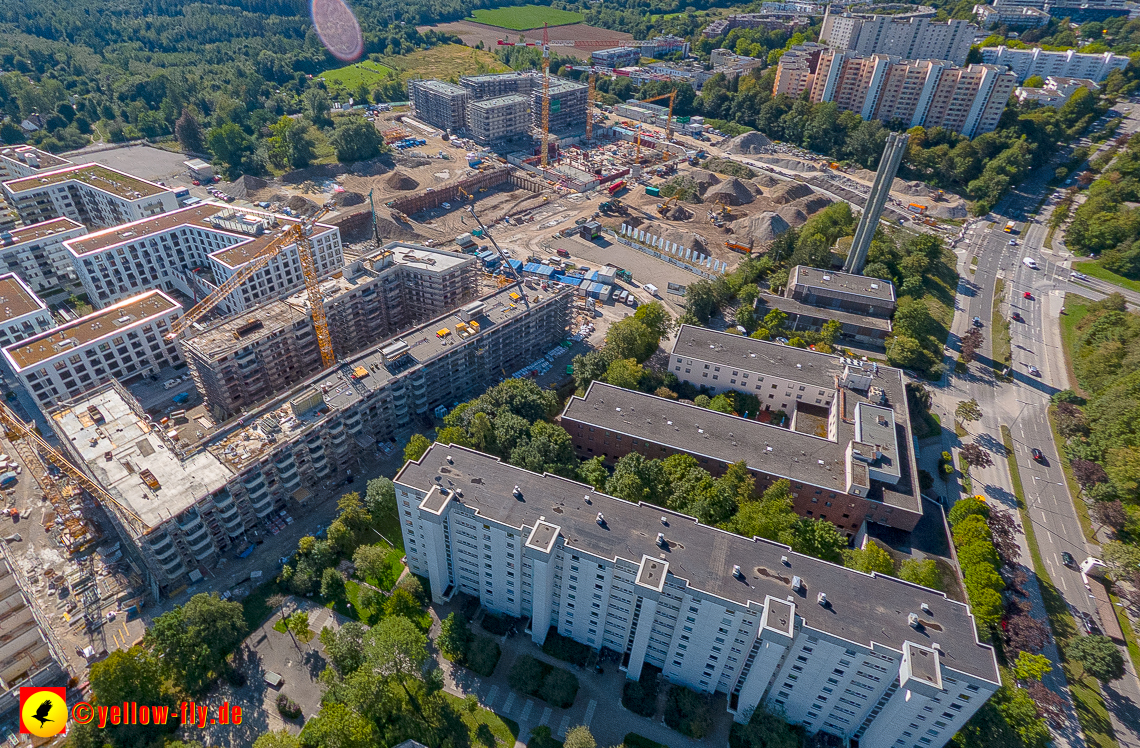 02.09.2023 - eine neue Baugrube auf dem Alexisquartier in Neuperlach